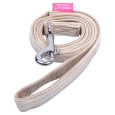 핑카홀릭 반려동물 코듀로이 리드줄 AL7877, 베이지, 1개