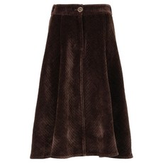 CHATELAINE 女款燈芯絨喇叭裙 HCBWSK101