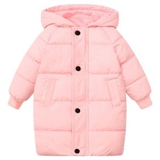 基本色長版鋪棉外套