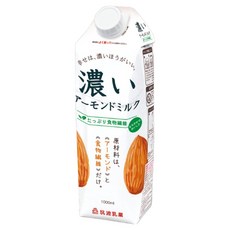 TSUKUBA 筑波乳業 香濃杏仁飲 無糖, 1個, 1L