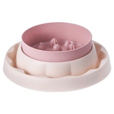 파스텔펫 반려동물 케이크 급체방지 식기, 핑크, 1개