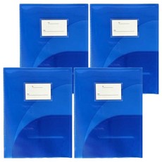 Teachers 6格文件收納夾 230 x 310 x 25 mm 4入, 藍色, 1套