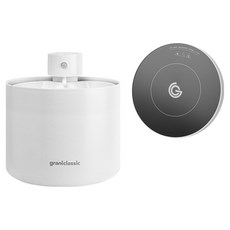 grantclassic 恆溫底座套餐組 喝不停 AquaLux 寵物智能陶瓷飲水機 + 智慧恆溫底座, 1套, 白色