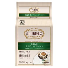 OGAWA 小川珈琲 經典芳醇有機濾掛咖啡, 10g, 6個裝, 1組