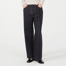 LIST 女款附腰帶寬版牛仔褲 TSMSLP52060