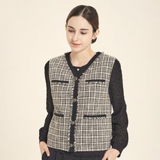 Olivia Hassler 毛呢雙口袋背心 OHCF-VT201
