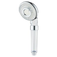 Ricell 3段模式增壓開關蓮蓬頭 500, 1個, 透明鉻