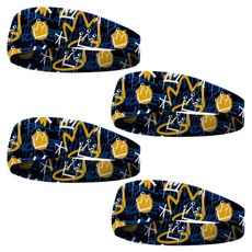 Glo-us 防汗運動髮帶, 橘色, 4個