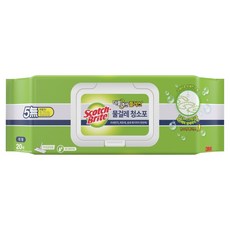 스카치브라이트 3M 더블액션 플러스 물걸레 청소포 20p, 1개