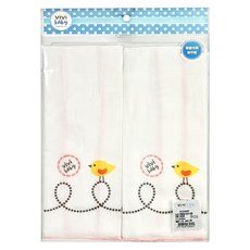 vivibaby 快樂鳥紗布澡巾 2條