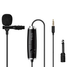 티에스지 조이트론 유선 프로페셔널 핀마이크, PM100 PRO, 블랙
