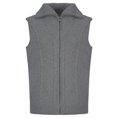 올리비아하슬러 니트 배색 패딩 조끼 OHCWVT203