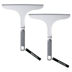 마켓플랜 물기제거 유리닦이 미니 스퀴지 2p 세트, 화이트, 1세트