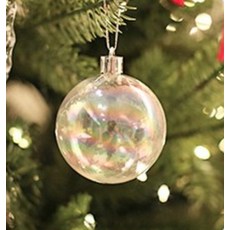EPLYN 聖誕樹裝飾 極光透明掛飾 9入, 1個, 透明球