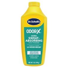 Dr. Scholl's 爽健 ODOR-X 吸汗足部爽身粉, 198g, 1個, 1入