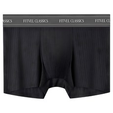 FITVEL 費維爾 冰絲羅紋無痕平口褲