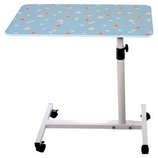 Cotton Field 棉花田傢飾 小清新可調式多功能桌 40 x 65 x 55~85cm, 印花藍色