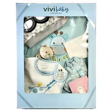 vivibaby 鹿寶貝圍兜棒球免裝禮盒