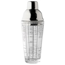 taylor's eye witness Taproom 酒譜玻璃雪克杯, 1個, 400ml, 透明 + 銀色