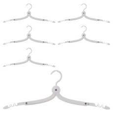 FaSoLa 多用途旅行便攜式可折疊伸縮衣架 3入組, 白色, 2組