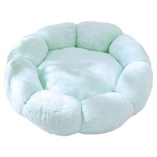 WangLife 旺生活 花朵柔軟寵物圓窩, 1個, 嫩綠色