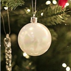EPLYN 聖誕樹裝飾 極光透明掛飾 9入, 1套, 珍珠球