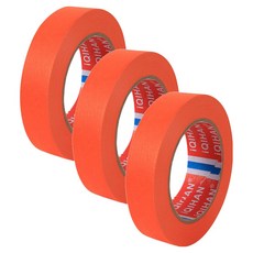 다다 칼라 종이 디자인 마스킹 테이프 20mm x 15m, 오렌지, 3개