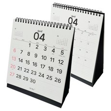 Iciel design 幸運草桌曆 2026, 2個, 黑色