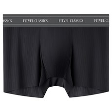 FITVEL 費維爾 冰絲羅紋無痕平口褲