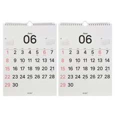 ICL 2026 壁掛式線圈日曆, 2個, 混合顏色