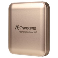 Transcend 創見 磁吸式外接固態硬碟 ESD420, 香檳金, 1TB