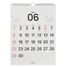 ICL 2026 壁掛式線圈日曆, 1個, 混合顏色