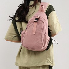 American Road 時尚斜背健行騎行運動單肩包 BRP1151, 粉紅色