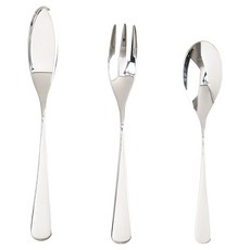 PINTINOX 奧黛麗甜點西式餐具3件組, 1套, 單一顏色, 湯匙 + 刀 + 叉子