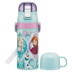 Skater 不鏽鋼保溫水壺 吸管 + 杯蓋組, 冰雪奇緣 Heart, 1套