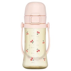 GROSMIMI PPSU Cherish 幼兒隨行杯, 300ml, 甜桃色, 1個