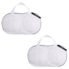 Market Plan 口袋內衣網眼洗衣袋, 2個, 白灰色