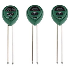 土壤花盆植物土壤濕度水分測量儀 普及型 綠色, 3個