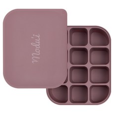 MODU'I Bluemama 369 쏙쏙 矽膠副食品分裝盒 12格, 1個, 粉紅色, 360ml