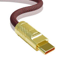 ChargeWay 豪華120W超高速Type-C充電線, 3m, 紅色, 1個