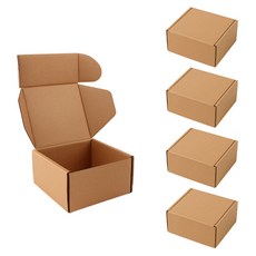 recoz 組裝式牛皮紙禮物盒155 x 155 x 83 mm, 單一顏色, 5個