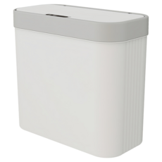 智能感應窄型垃圾桶, 1層, 白色