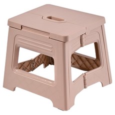 오템 접이식 미니 스툴, 핑크, 1개