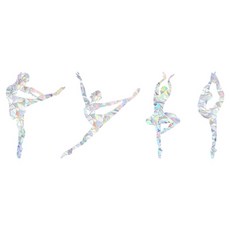 Souplace 彩虹棱鏡窗戶玻璃貼紙 芭蕾, 混合色