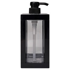 인블룸 깔끔한 주방세제 사각 디스펜서 일반형 750ml, 블랙, 1개