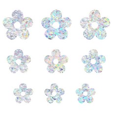 Souplace 彩虹棱鏡窗戶玻璃貼紙 花朵, 混合顏色