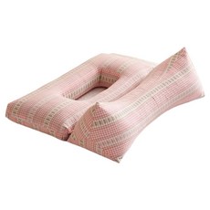 Soul Rich 不壓耳頸椎蕎麥穿耳洞枕頭, 1個, 粉紅色