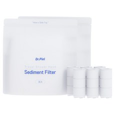 Dr.Piel 皮益博士 旅行用蓮蓬頭專用替換濾芯 白色 3入, 2個, 無香