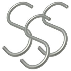 ELUO 鋁製S型掛鉤 大, 3個, 單一顏色