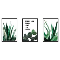 WA. WALL ART 無痕設計壁貼 防水PVC FX82037 2張, 盆栽 植物